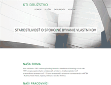 Tablet Screenshot of ktidruzstvo.sk